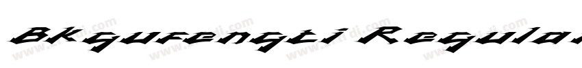 BKgufengti Regular字体转换